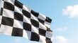 © Tomas - Checkered flag waving in sky