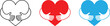 © Shakib Islam - Hands forming heart shape icon set, love and care symbol, romantic support vector illustration