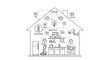 © arjuna davin - Smart Home Automation System Concept Illustration.