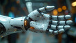© Monmeo - Cybernetic Arm: A close-up showcases the intricate design of a cybernetic arm, revealing the fusion of technology and the human form, hinting at the future of innovation.
