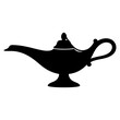 © Erik - Silhouette of a Magic Genie Lamp.
