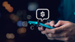 © chaylek - Fintech specialist manages mobile payment transactions with digital wallet interface, currency exchange icons, secure transfer system, financial technology innovation, online banking experience
