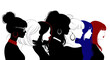 © meja - Diverse group of women profiles.