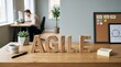 © thongdee - Agile Project Management Concept Minimal Background
