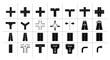 © Ziaal - Collection of road intersection and junction symbols and icons.