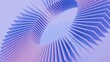 © MaxFrost - A circle made of blue plastic rectangle shapes. 3d rendering.