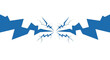 © soka - Blue Arrows Breaking Apart Centrally.