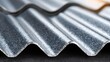 © Lubos Chlubny - Corrugated metal sheet roofing material overlapping texture