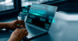 © Sutthiphong - AI co worker interface on laptop with digital generate prompt chat automation and analytics icons representing human and artificial intelligence collaboration for modern business workflow