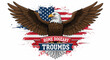 © Sami33 - American eagle, patriotic vector, USA flag, bald eagle illustration, home dogeary troumds