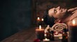 © Mr. Bolota - Man enjoying a relaxing massage with candles and aromatherapy oils