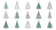 © Hadi - Hand-drawn Christmas Trees Collection: Festive Winter Holiday Icons