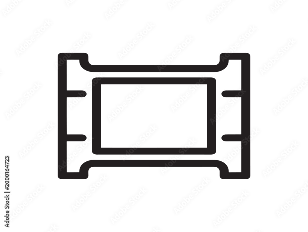 cinema film strip icon vector illustration for multimedia design Stock ...