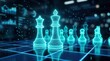 © Masque - Chess board game concept illustrating business ideas, competition, and strategic planning.
