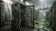 © Sergey Kuzmenko - Nature Reclaiming Technology in Overgrown Abandoned Server Room