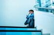 © Halfpoint - University student facing burnout and emotional distress after academic problems.