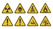 © winih - Warning signs for hazardous materials.