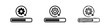 © drawing lines - System loading and progress bar icon set, update and installation concept