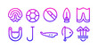 © Natalia - Sport and recreational activity purple gradient icons, vector