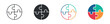 © Icon Atelier - Puzzle circle icon set. connection and problem solving concept. abstract teamwork and strategy symbol. vector illustration.
