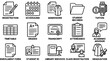 © Irtiko - Set of black and white academic school administration vector icons