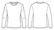 © Irtiko - Blank long sleeve shirt vector illustration for fashion design