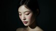 © Flower images - 日本人女性の美しい横顔のポートレート。美容やファッションのイメージに最適なシーン。