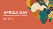 © WM Project - Joyful graphic celebrating Africa Day, highlighting the continent's profound unity, vibrant heritage, and diverse cultural tapestry with abstract patterns