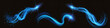 © Mahmud - Glowing blue neon light trails with sparks and starbursts on transparent background for design and decoration  abstract shiny curves and swirls