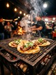 © Andika - Authentic Mexican Street Taco Fiesta Scene with Fresh Tacos al Pastor and Cultural Atmosphere