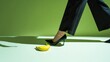 © Hobbit - Woman in high heels narrowly avoids slipping on a banana peel.