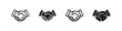 © liubomir118809 - Set of four handshake icons