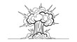 © Zeyi - Explosion blast with smoke and energy.