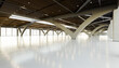 © ADDICTIVE STOCK - Modern exhibition hall render with wide open interior space