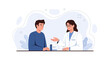 © Bali - Doctor consulting patient, discussing medical treatment and prescription