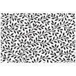 © Monour Hossen - Seamless Black and White Botanical Leaf Vine Pattern — Elegant Repeating Floral Foliage Surface Design with Flowing Branches — Classic Monochrome Botanical Wallpaper and Fabric Print Vector