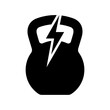 © Gabriel - Kettlebell Lightning Bolt Icon for Fitness and Strength