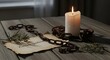 © Fdl Studio99 - Emancipation Day celebration with burning candle and broken chains on wooden table