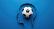 © Sadia - Soccer ball within a head silhouette a conceptual image