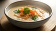 © fazlul - Creamy coconut soup with shrimp and vegetables a delicious culinary delight