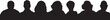 © Curto - vector,Silhouette of a group of people, side view, headshot