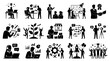 © Vectscape - Collection of vector illustrations depicting various business and startup concepts, including teamwork, innovation, growth, strategy, success, and digital marketing design.