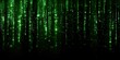 © Ivan - Green digital code falling on black background. Matrix style binary data stream. Cyber security and internet programming concept. Technology background for software development screen.