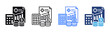 © gibranicon - Budget Planning icon sheet multiple style collection