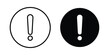 © Dan - Exclamation icon line and flat vector collection for ui, ux designs