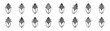 © Gajendro - corn cob fast food silhouette icon set