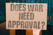 © AndriiKoval - 'Does War Need Approval?' research examines war authorisation measurably linked to adult reduced conflict outcomes. WAR. REAL. LIFE. MODERN. HUMAN.