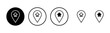 © LUNARA - Address icon logo design. home location sign and symbol. pinpoint