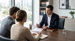 © InoStudiox - Entretien professionnel entre deux personnes en bureau