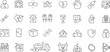 © murad - Damage icon set.  Editable stroke. Contains icons related to damaged, broken, and more.